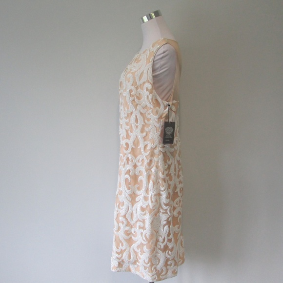 Vince Camuto Cream and White Midi Dress - Picture 6 of 8